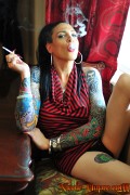 Nicole Dupre smoking