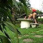 Steaming hot shemale seducing lewd guy into outrageous ass-fucking outdoors